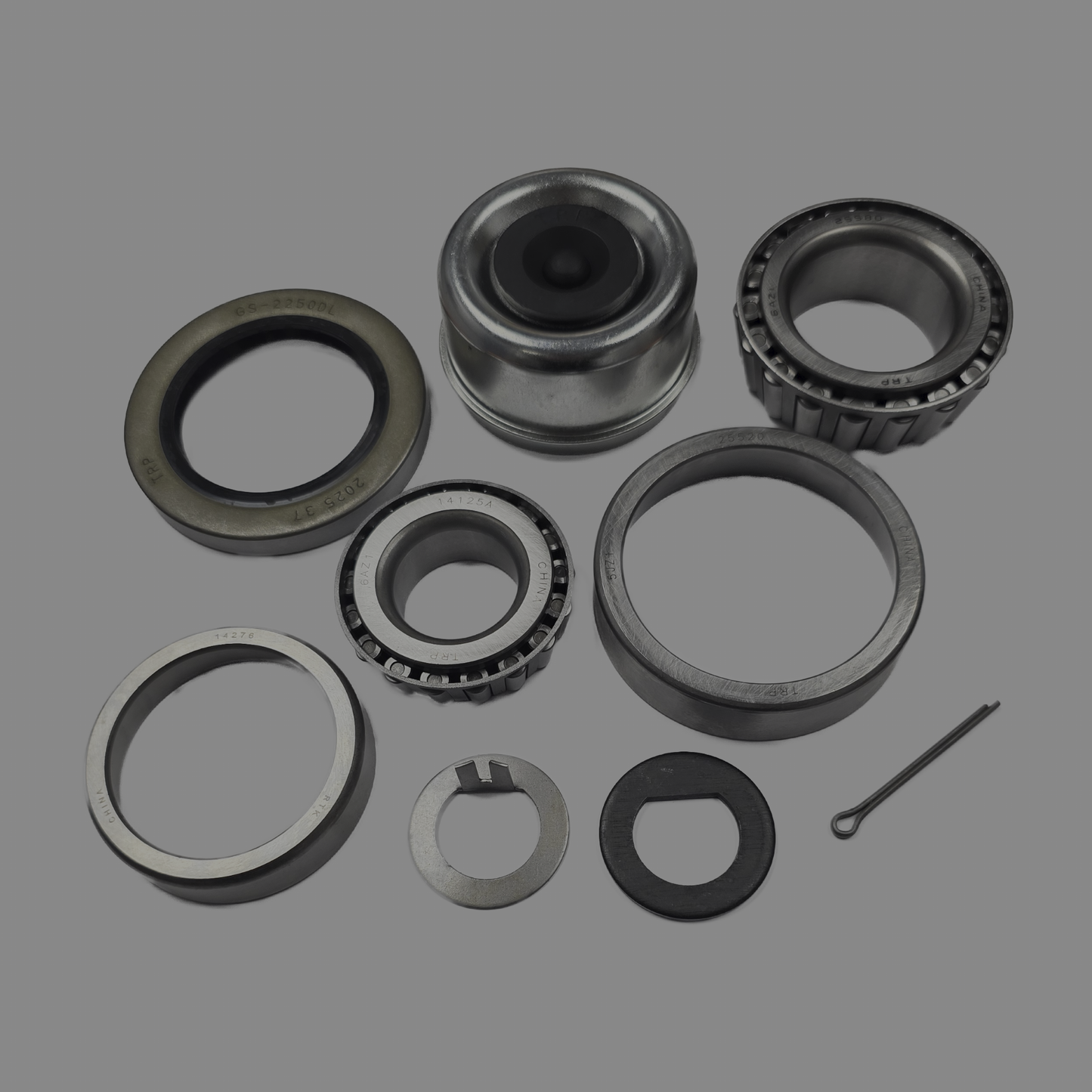 7k Bearing Kit with Ez-Lube Caps 8 on 6.5