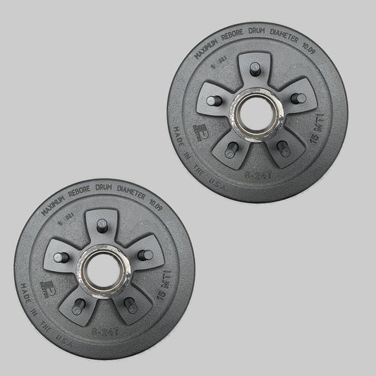 Dexter® 10" x 2 1/4" Trailer Brake Drum Kit - 1/2" Stud - 5 on 4.5" for a 3,500 lbs. Axle - 008-247-05