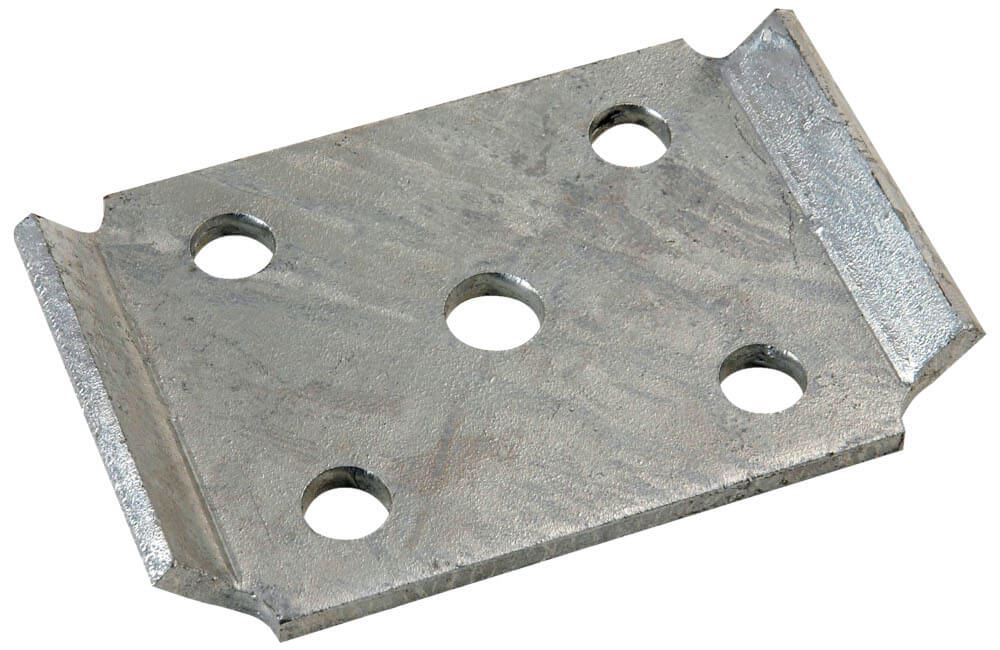 U-Bolt Plate, 3" rd, 2" Spring