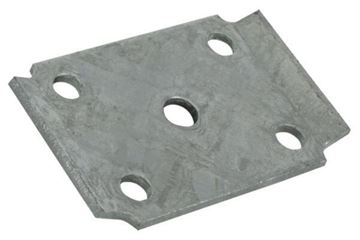 U-Bolt Plate, 2.38" rd, 1.75" Spring