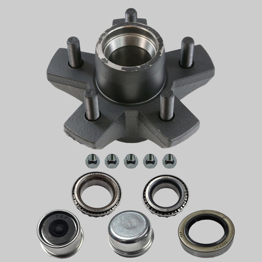 Idler Hub Assembly for 3,500 lb Axles - 5 on 4 1/2 - 1/2" Studs