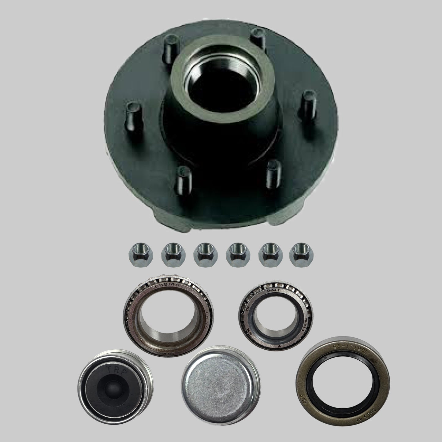 Idler Hub Assembly for 3,500 lb Axles - 6 on 5 1/2 1/2 - 1/2" Studs
