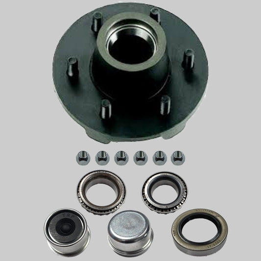 Idler Hub Assembly for 3,500 lb Axles - 6 on 5 1/2 1/2 - 1/2" Studs