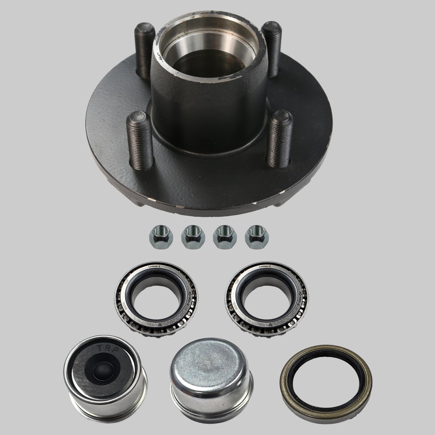 Idler Hub Assembly for 2,000 lb Axles - 4 on 4 - 1/2" Studs - 1 1/2" Seals