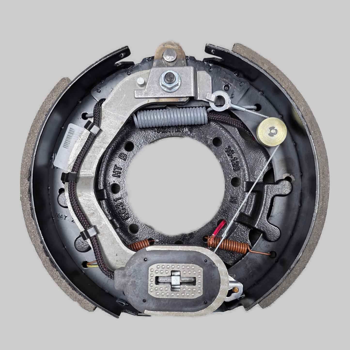 Dexter® 12 1/4" x 3 3/8" Nev-R-Adjust® Electric Drum Trailer Brake - Left-Hand Side - 7-Bolt Mount - For 10,000 lb General Duty Axles (5,000 lb Each) - 023-450-00