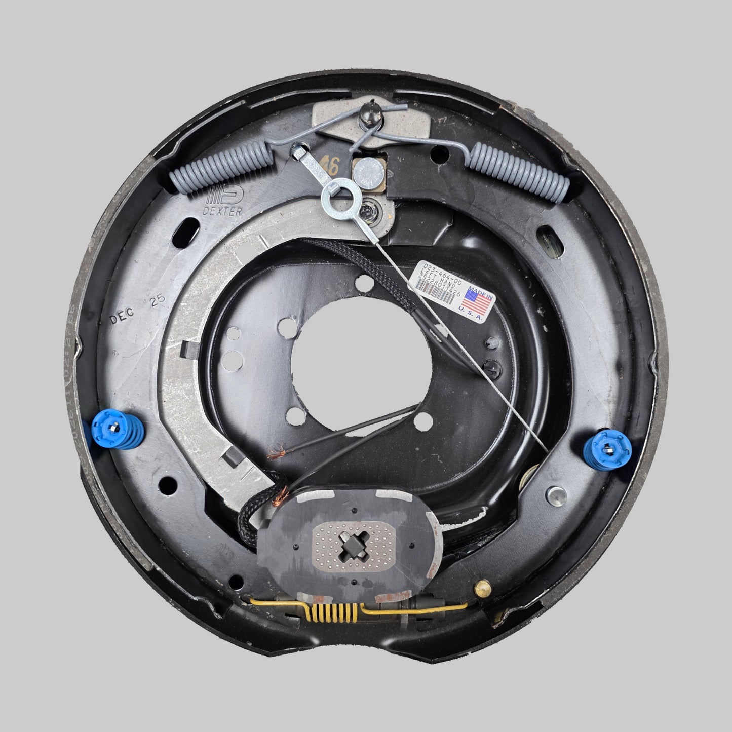 Dexter® 12" x 2" Nev-R-Adjust® Electric Drum Trailer Brake - Left-Hand Side - 5-Bolt Mount - For 7,000 lb axles (3,500 lb Each) - 023-464-00