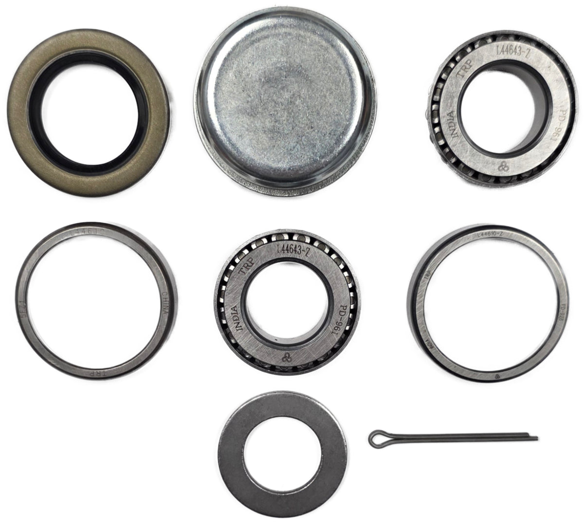 2k Bearing Kit with Dust/grease caps 5 on 4.5