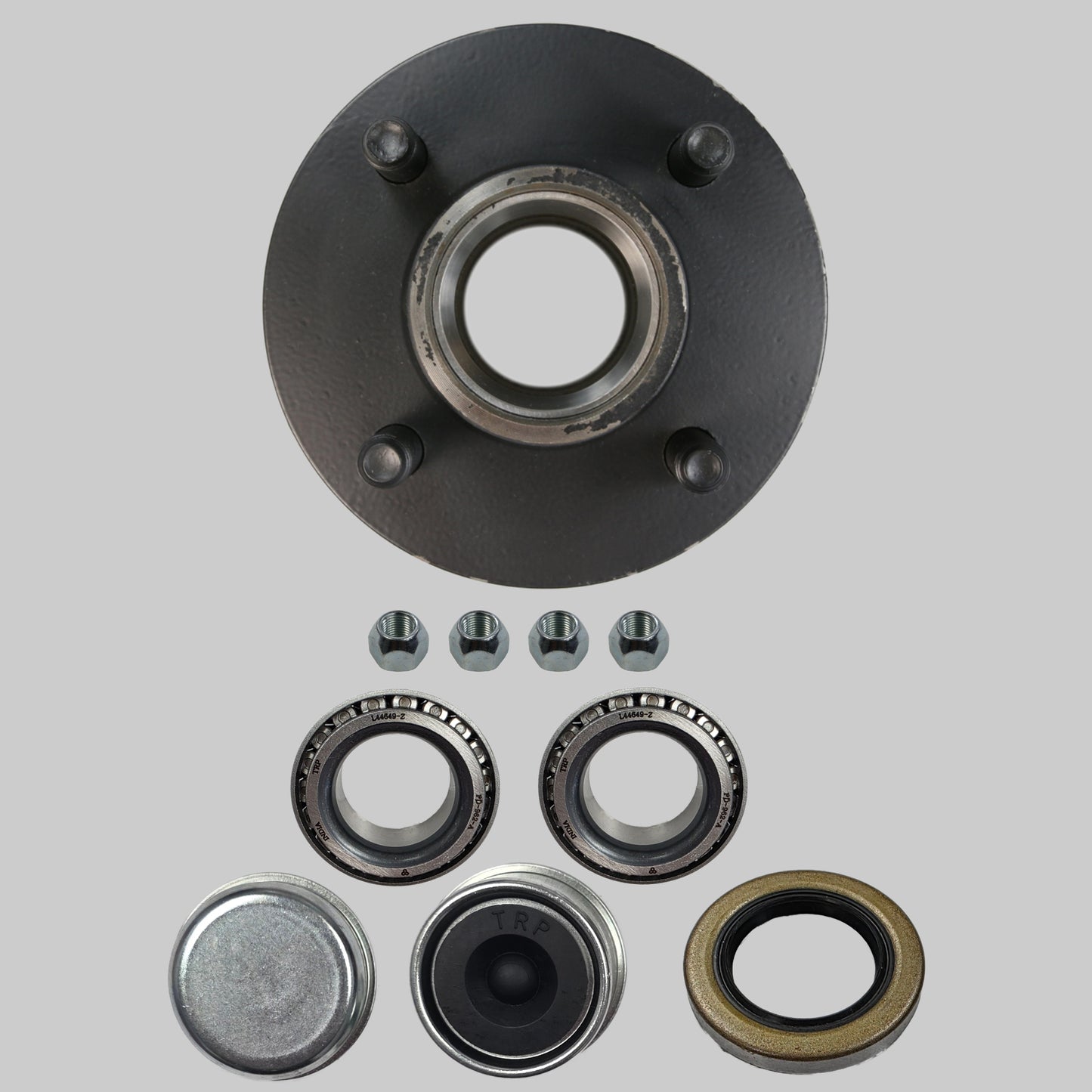 Idler Hub Assembly for 2,000 lb Axles - 4 on 4 - 1/2" Studs - 1 1/4" Seals