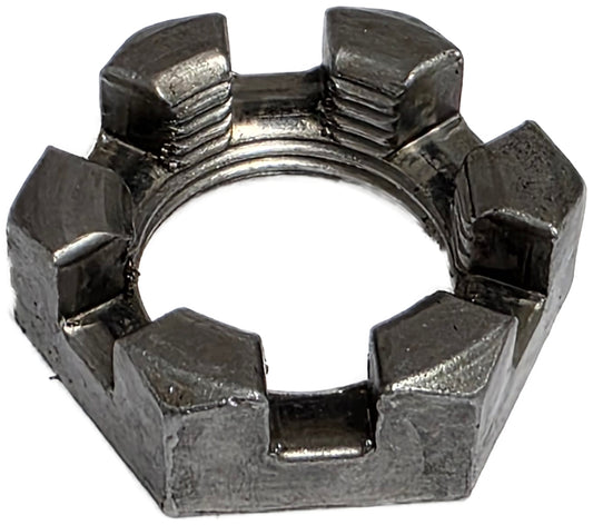 TruRyde® 1" 6-Slot Spindle Castle Nut - Fine Thread