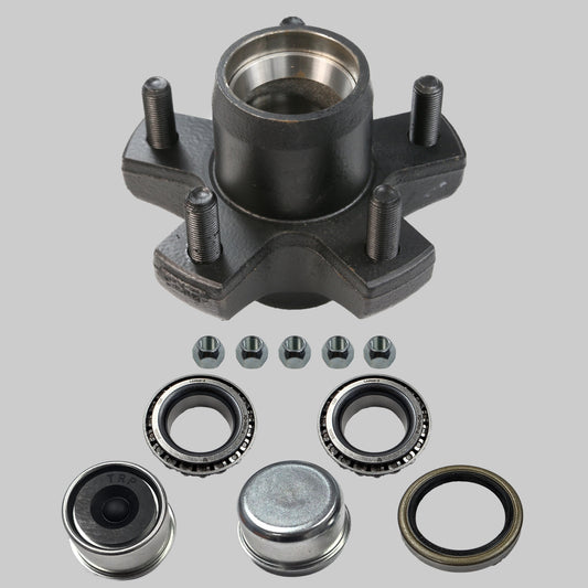 Idler Hub Assembly for 2,000 lb Axles - 5 on 4 1/2 - 1/2" Studs - 1 1/2" Seals