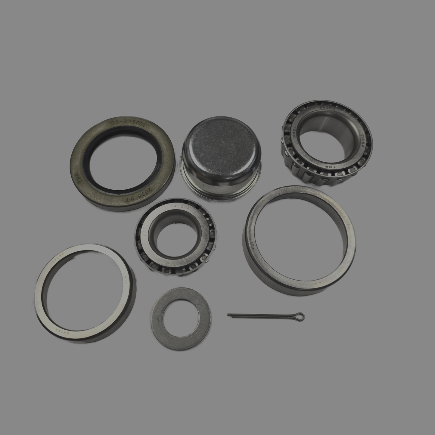 6k Bearing Kit with Dust/grease caps 8 on 6.5