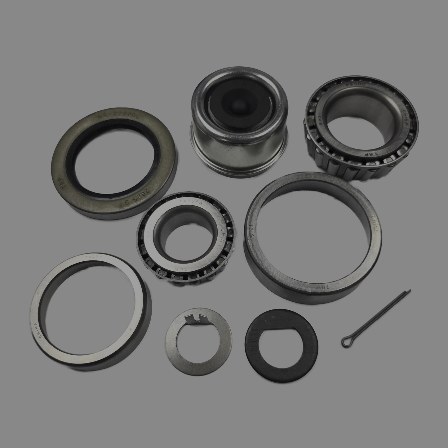 6k Bearing Kit with Ez-Lube Caps 8 on 6.5