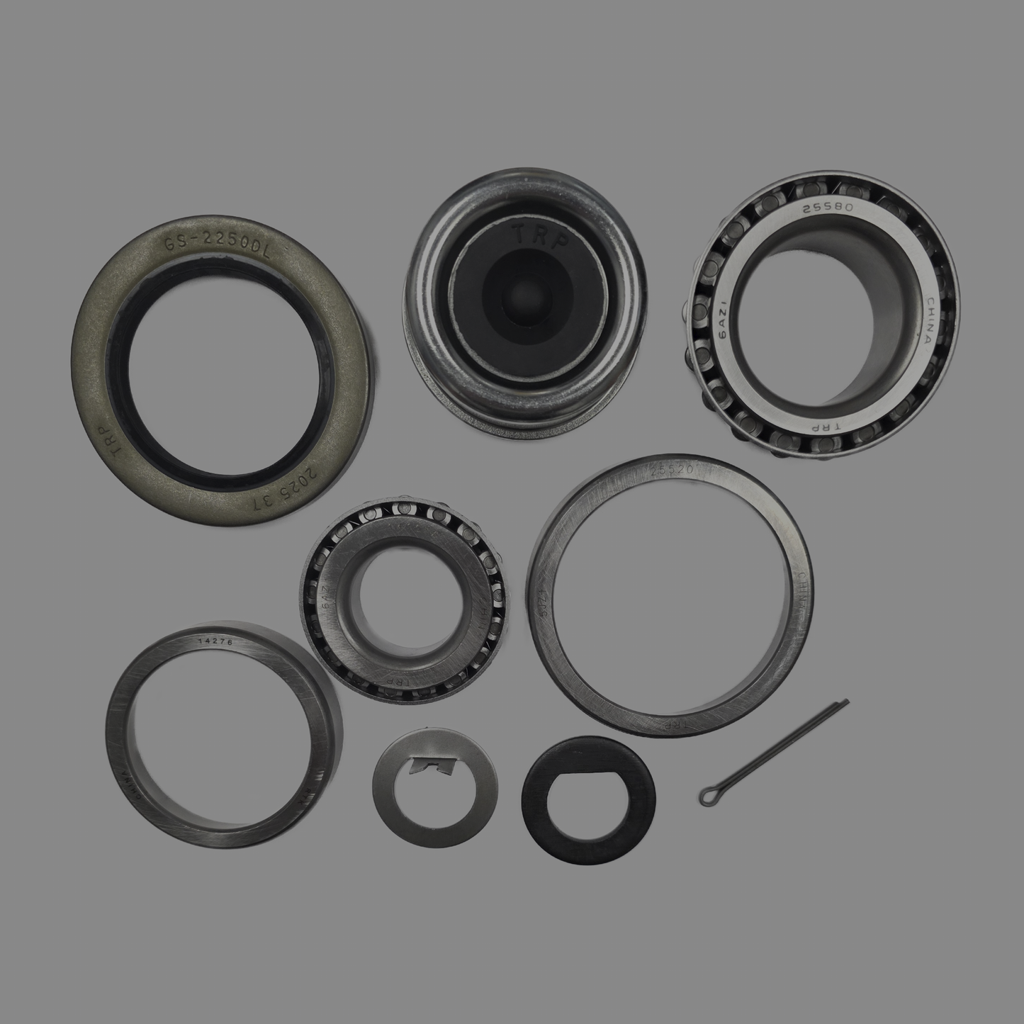 6k Bearing Kit with Ez-Lube Caps 8 on 6.5