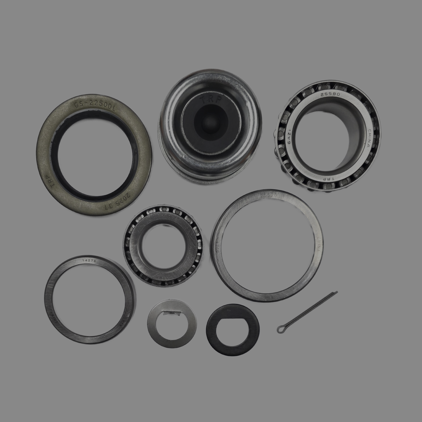 7k Bearing Kit with Ez-Lube Caps 8 on 6.5