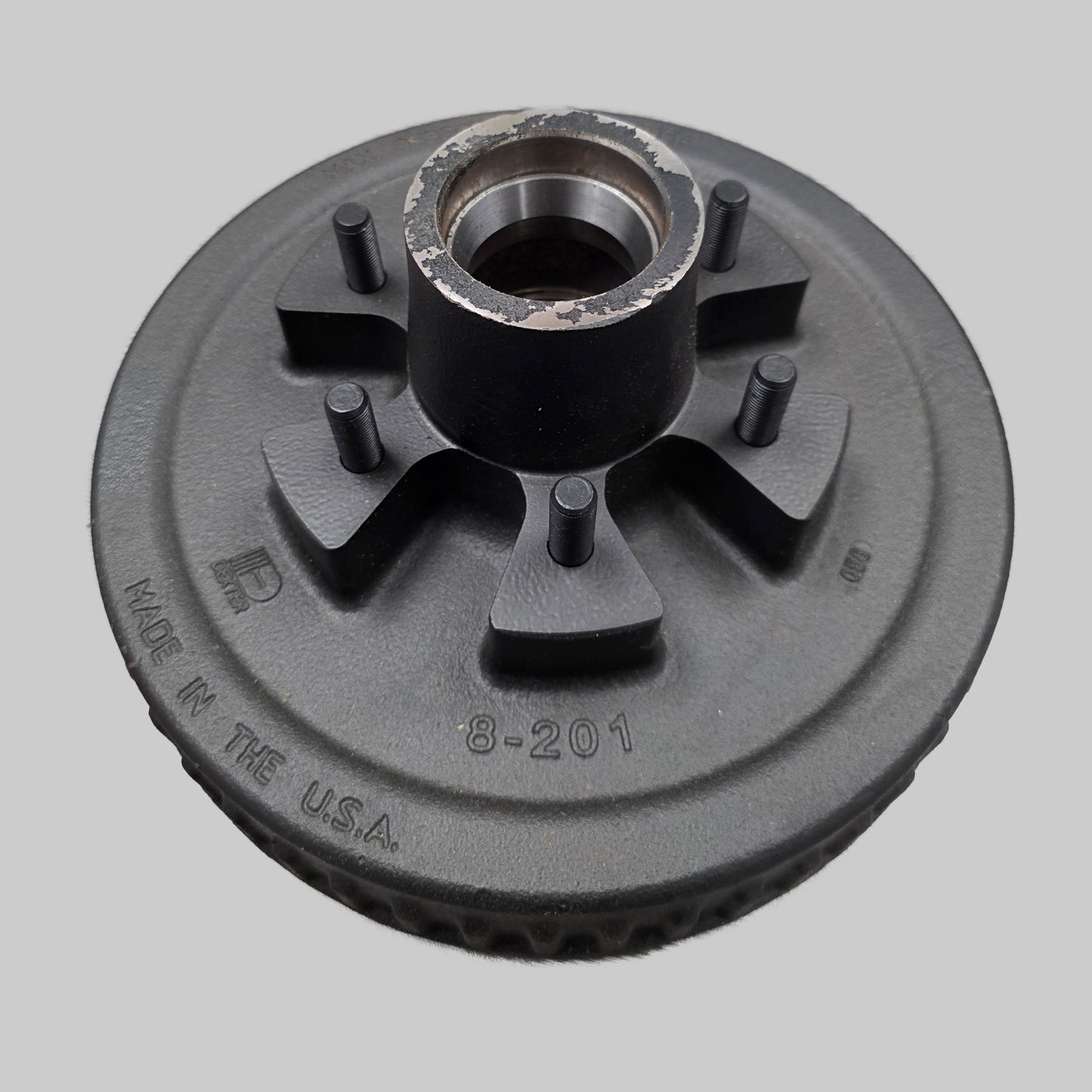Dexter® 12" x 2" Trailer Brake Drum - 1/2" Stud - 6 x 5.5" for a 6,000 lbs. Axle - 008-201-09