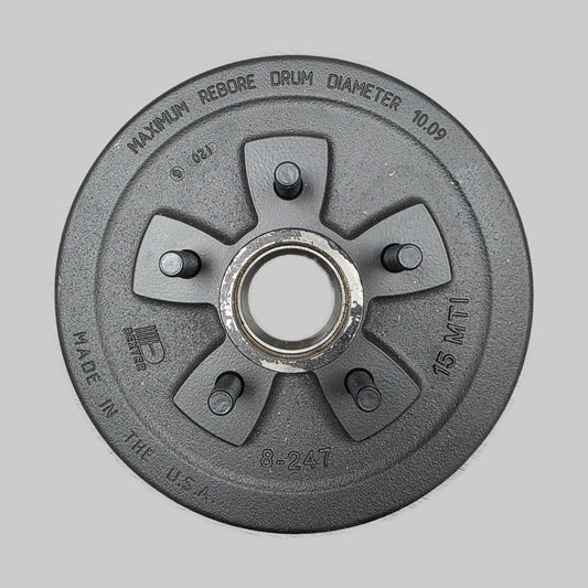 Dexter® 10" x 2 1/4" Trailer Brake Drum - 1/2" Stud - 5 on 4.5" for a 3,500 lbs. Axle - 008-247-05
