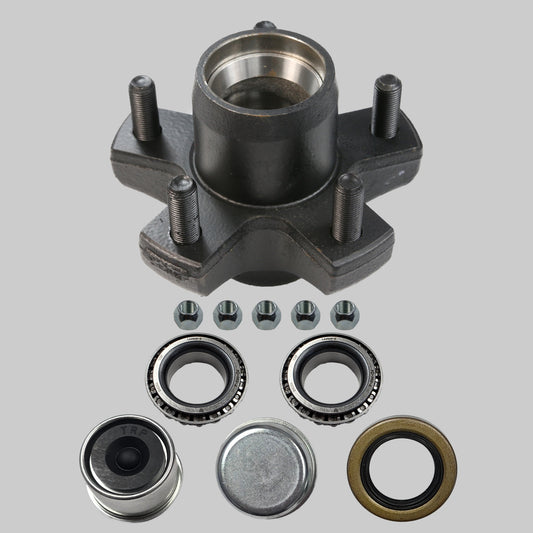 Idler Hub Assembly for 2,000 lb Axles - 5 on 4 1/2 - 1/2" Studs - 1 1/4" Seals