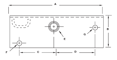 TruRyde® Curved Equalizer for 2" Wide Sliper Springs - 7/8" Center Hole - 12" Long - For 5,200-8,000 lb Axles