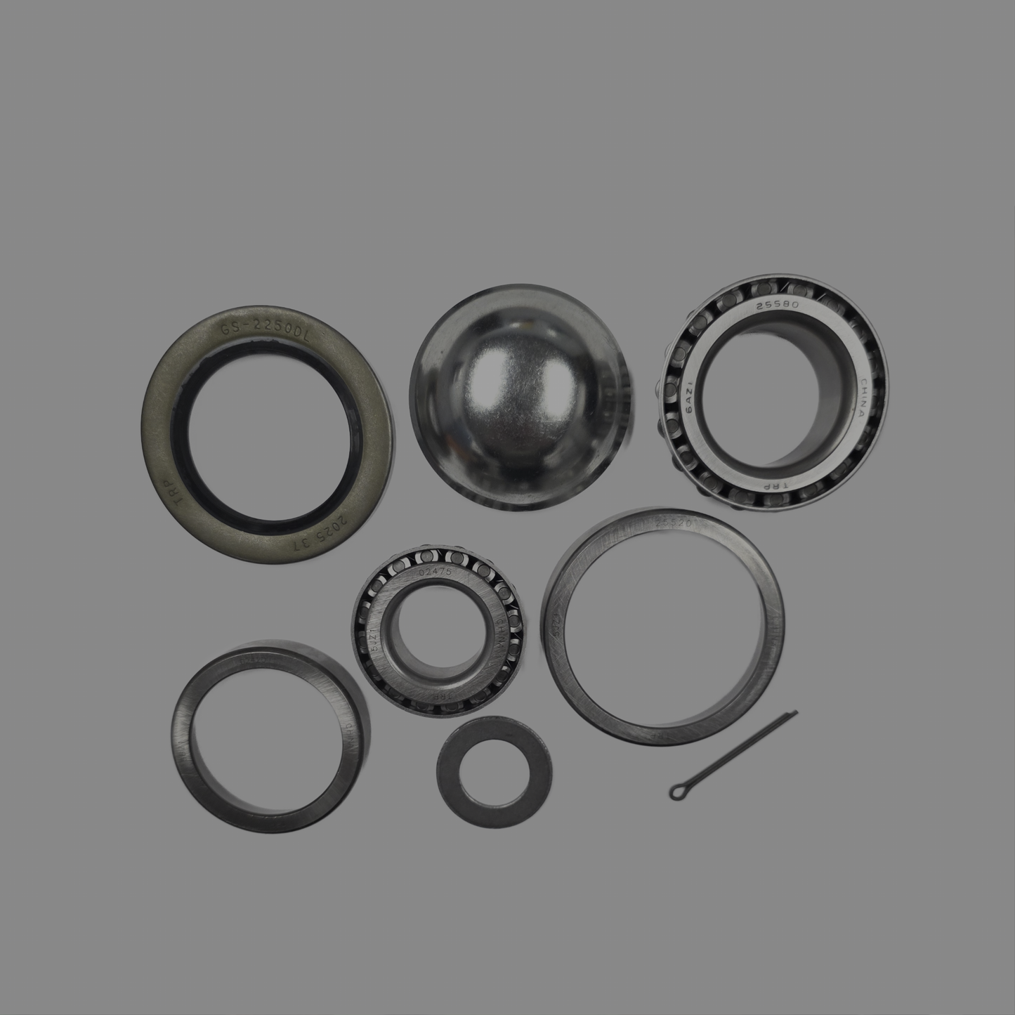 8k Bearing Kit with Dust/grease caps 8 on 6.5