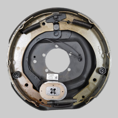 TruRyde® 12" x 2" Electric Trailer Brake - Left-Hand Side - 5-Bolt Mount - For 7,000 lbs Axles (3,500 lbs. Each) - BK-12E-01