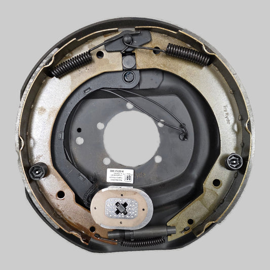 TruRyde® 12" x 2" Electric Trailer Brake - Left-Hand Side - 5-Bolt Mount - For 7,000 lbs Axles (3,500 lbs. Each) - BK-12E-01