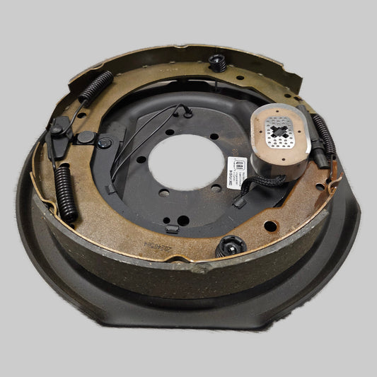 TruRyde® 12" x 2" Electric Trailer Brake - Left-Hand Side - 5-Bolt Mount - For 7,000 lbs Axles (3,500 lbs. Each) - BK-12E-01