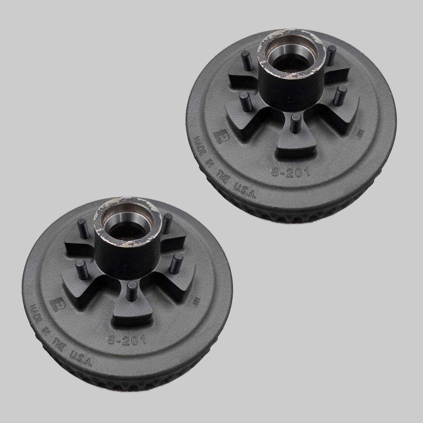 Dexter® 12" x 2" Trailer Brake Drum Kit - 1/2" Stud - 6 x 5.5" for a 6,000 lbs. Axle - 008-201-09