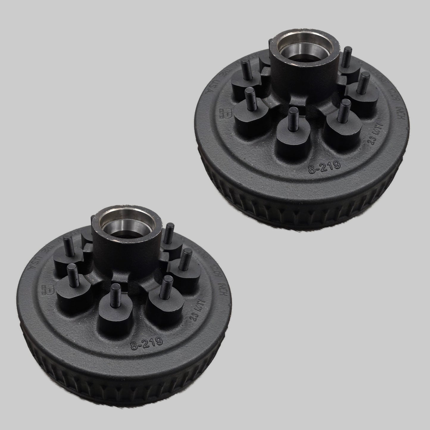 Dexter® 12" x 2" Trailer Brake Drum Kit - 1/2" Stud - 8 x 6.5" for a 7,000 lbs. Axle - 008-219-04