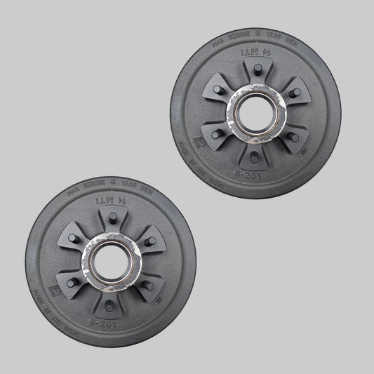Dexter® 10" x 2 1/4" Trailer Brake Drum Kit - 1/2" Stud - 5 on 4.5" for a 3,500 lbs. Axle - 008-247-05