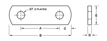 Short Shackle Link - 3.81" Overall Length